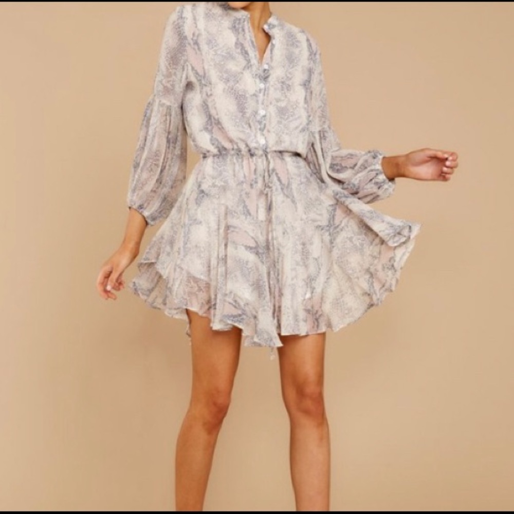 Snake print dress